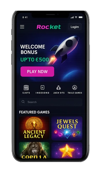 Rocket Casino App Screenshot